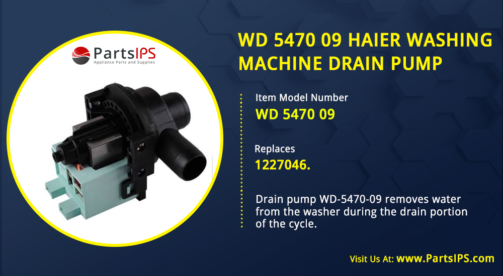 WD 5470 09 Haier Washing Machine Drain Pump